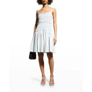 Rebecca Taylor NWT Smocked Dress Sz 0 Blue - See Raw Hem